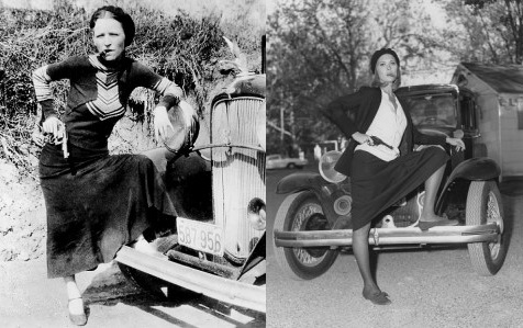 Bonnie Parker and Faye Dunaway