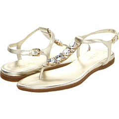 Cole Haan Air Tali JWL Flat Thong Sandal in White Gold