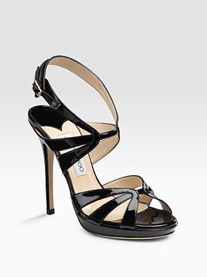 Nina Patent Platform Sandals from Jimmy Choo   Manolo Likes! Click!