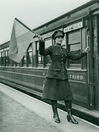 Female Guard on the Metropolitan Railway, During World War One