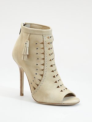 Jimmy Choo Cutout Suede Ankle Boot