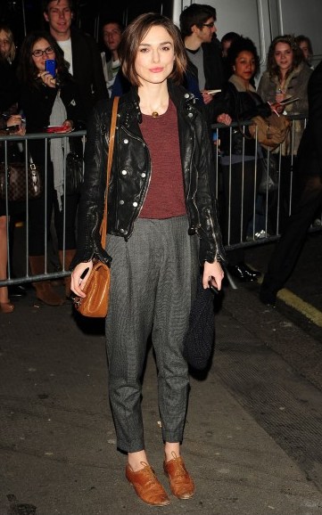 Keira Knightly in brown flats