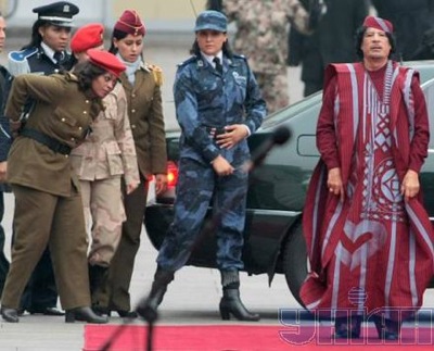 Qaddafi and his Bodyguards