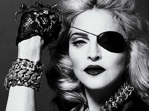 An Eyepatch, Brass Knuckles, and Photoshop = Madonna