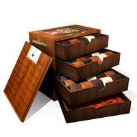 Mahogany 4-Drawer Chocolate Box (60 pieces)
