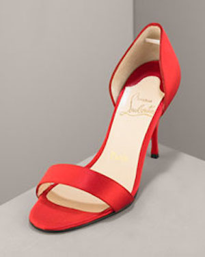 Satin D'Orsay Sandals from Christian Louboutin    Manolo Likes!  Click!