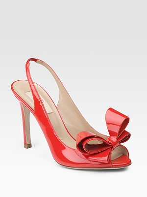 Valentino Couture Bow Slingback Pumps