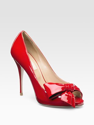 Valentino Side Bow Peep-Toe Pumps For the Tuesday | Manolo's Shoe Blog